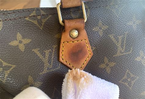 how to clean louis vuitton leather strap|cleaning louis vuitton vachetta bag.